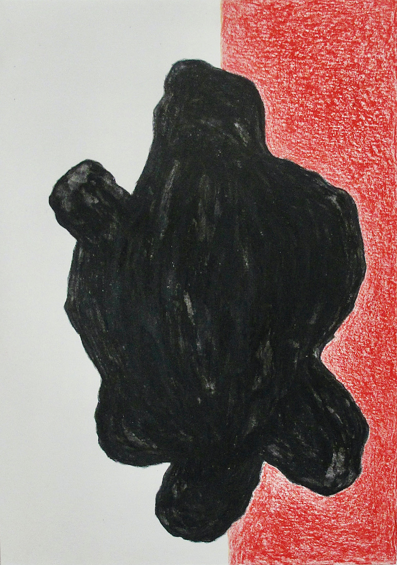Blob // Möykky, 2022, water-soluble oil pastel on paper, 30 x 21 cm